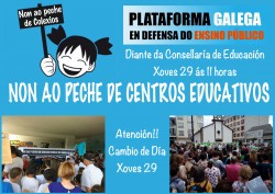 Contra o peche de centros educativos